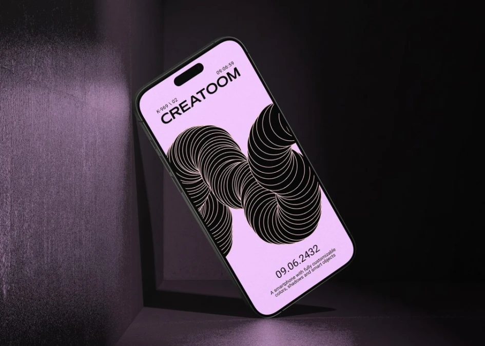 Modern iPhone UI Display